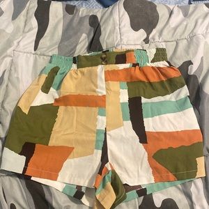 Different coloured shorts